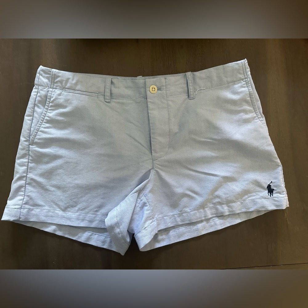 Ralph Lauren Polo Light Blue Women's Cotton Shorts Size 8 Like New